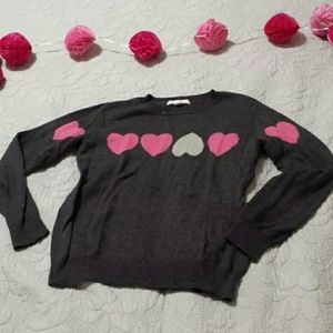 Eden and Esme Gray Heart Sweater